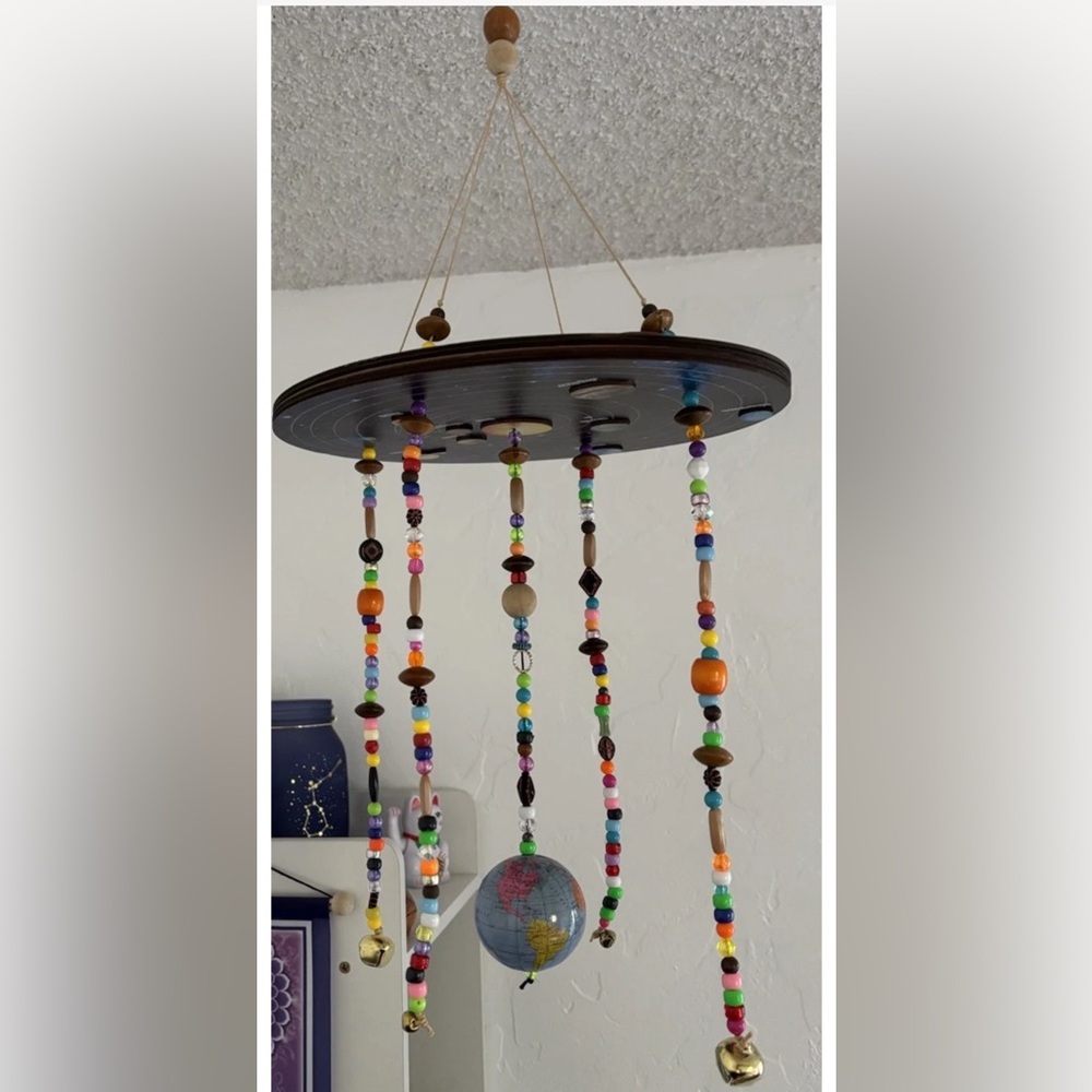 Colorful Beaded Hanging Mobile